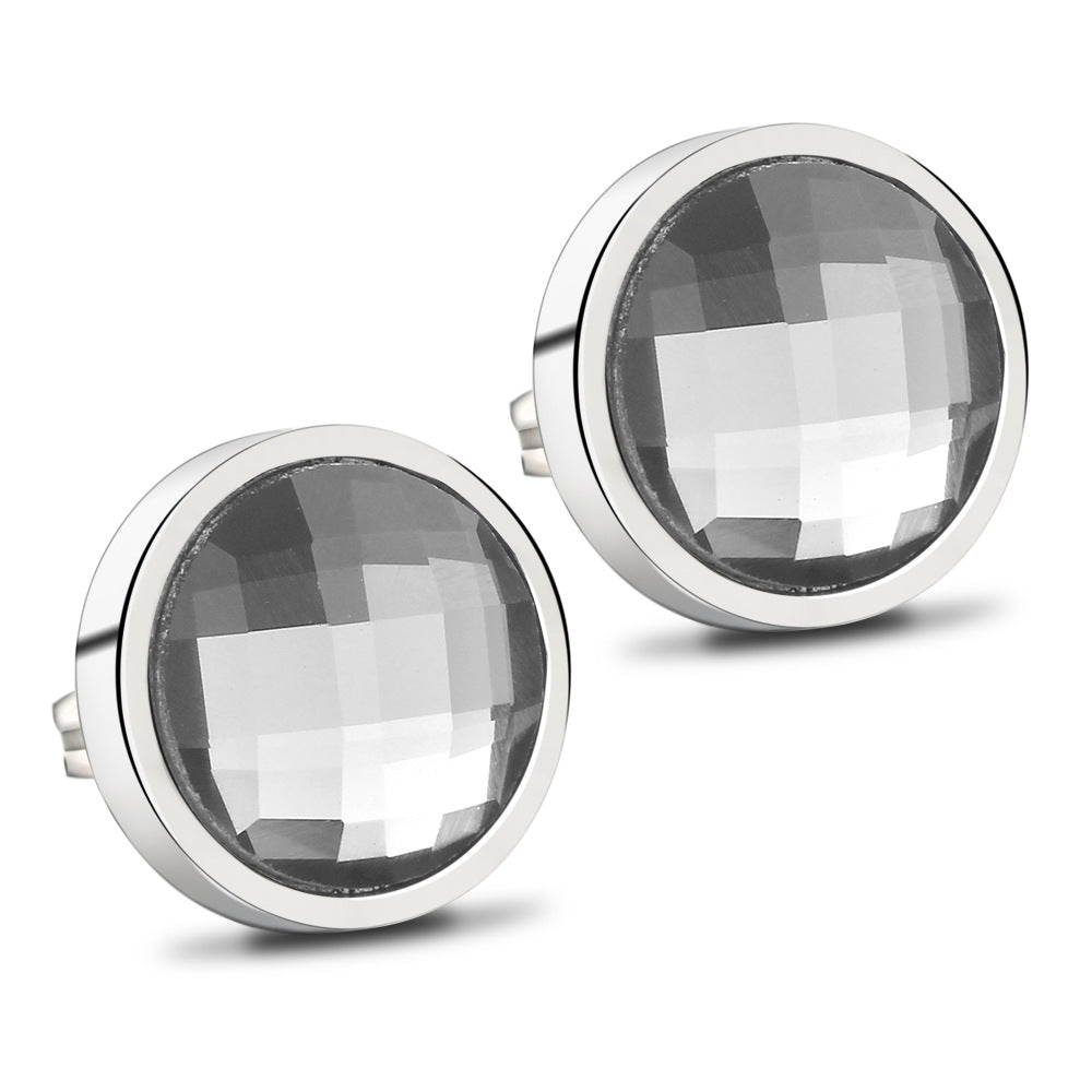 Damen Ohrstecker mit facettierten Kristallen Shop Nory