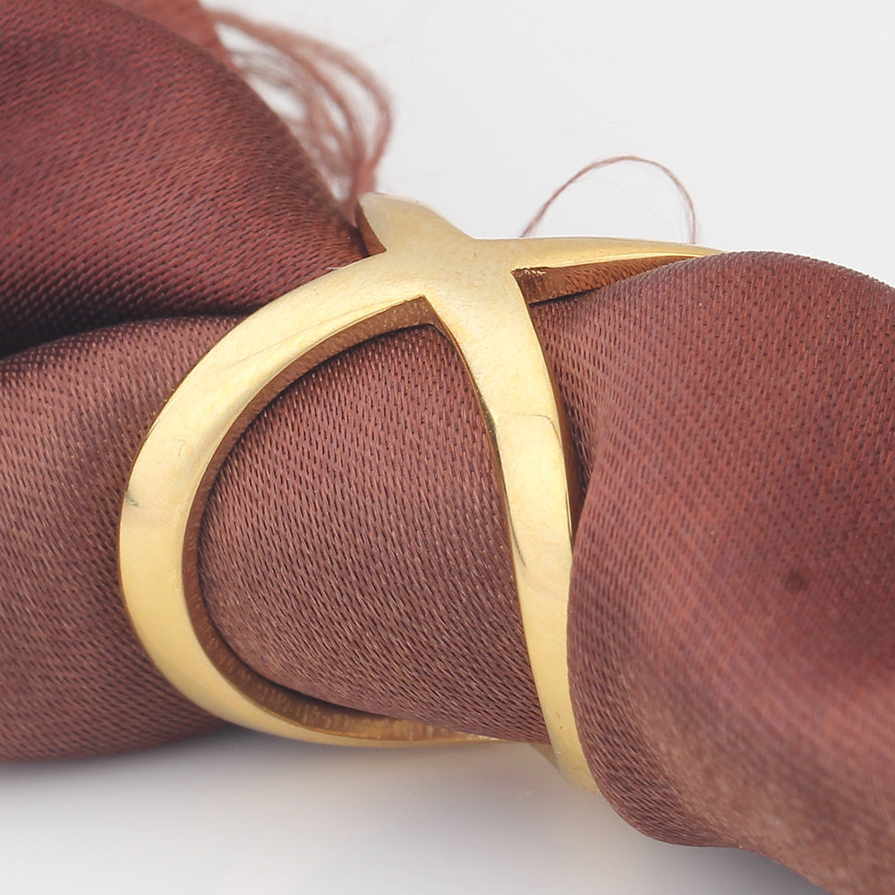 Damen Ring mit modernem, geschwungenem Design Shop Nory
