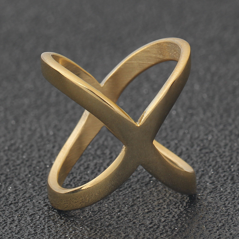 Damen Ring mit modernem, geschwungenem Design Shop Nory