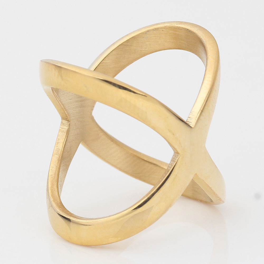 Damen Ring mit modernem, geschwungenem Design Shop Nory