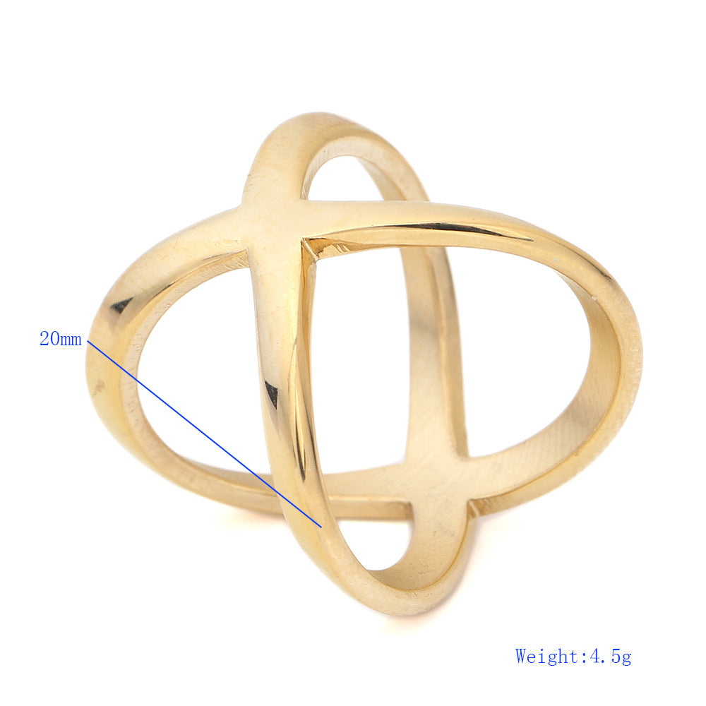 Damen Ring mit modernem, geschwungenem Design Shop Nory