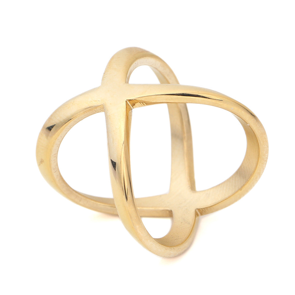 Damen Ring mit modernem, geschwungenem Design Shop Nory