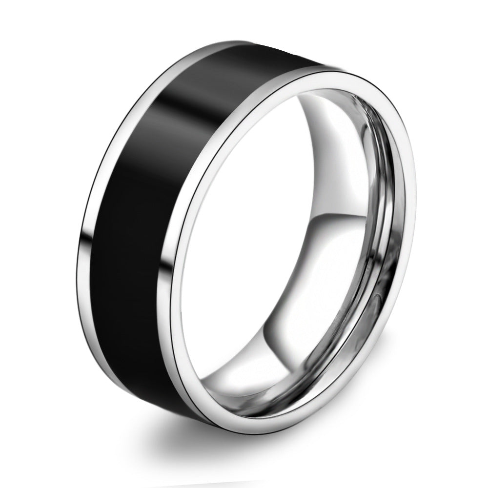 Herren Edelstahlring mit modernem, schlichten Design Shop Nory