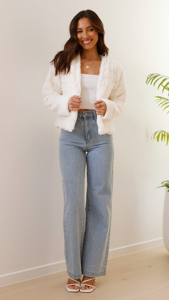 Luxus Damen Crop Jacke
