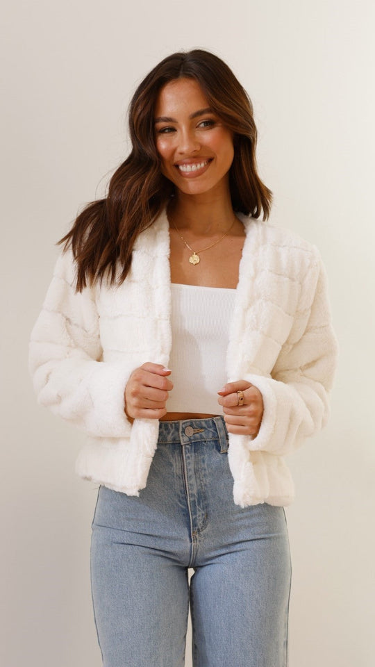 Luxus Damen Crop Jacke
