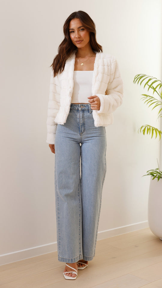 Luxus Damen Crop Jacke