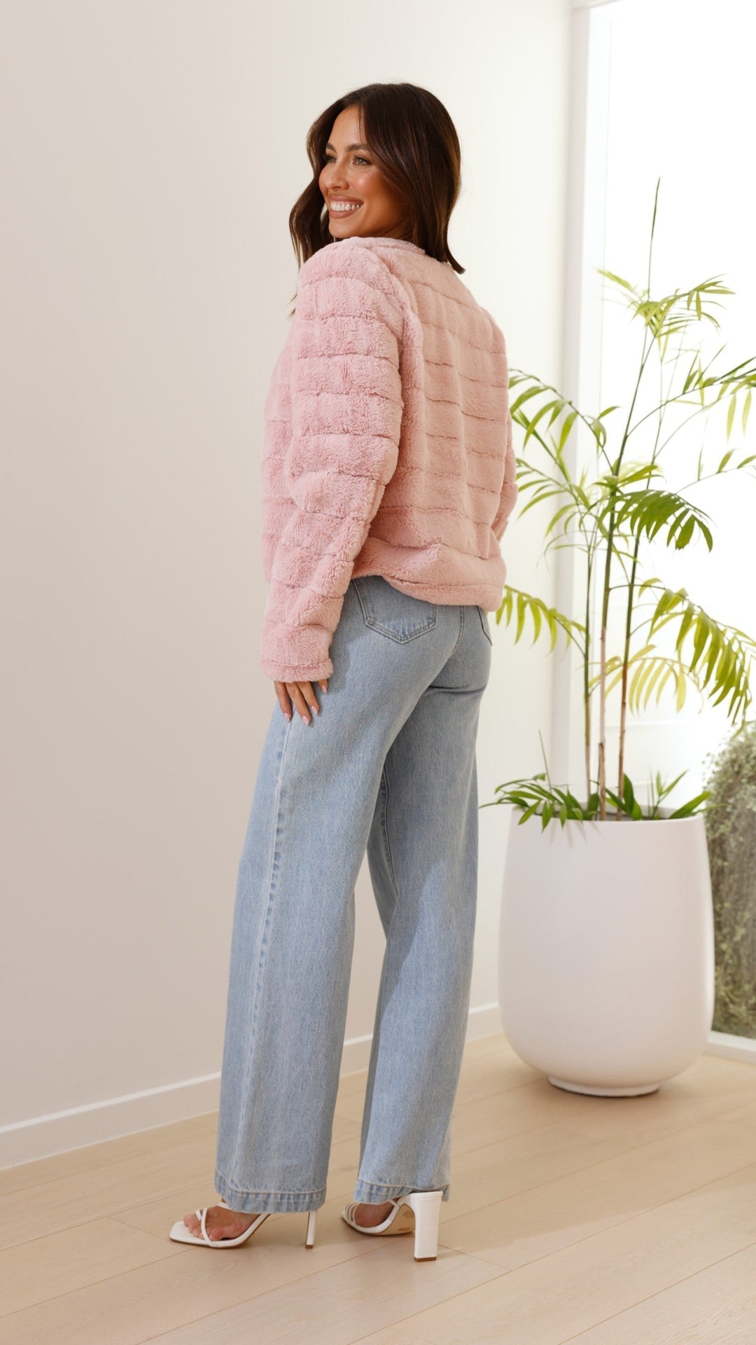 Luxus Damen Crop Jacke