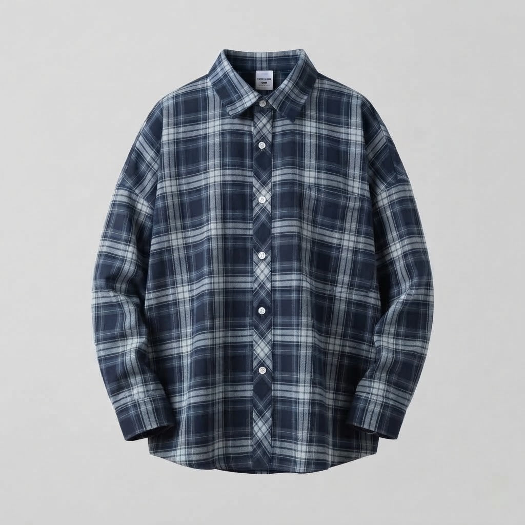 Damen Casual Kariert Kurzarmshirt Shop Nory