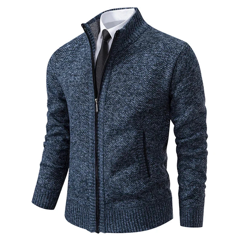 Stilvolle und Bequeme Winter Fleece Jacke mit Reißverschluss für Männer