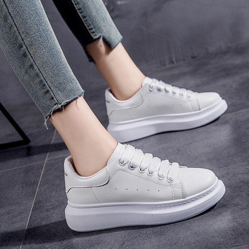 Lässige Herbst Turnschuhe mit Plateau