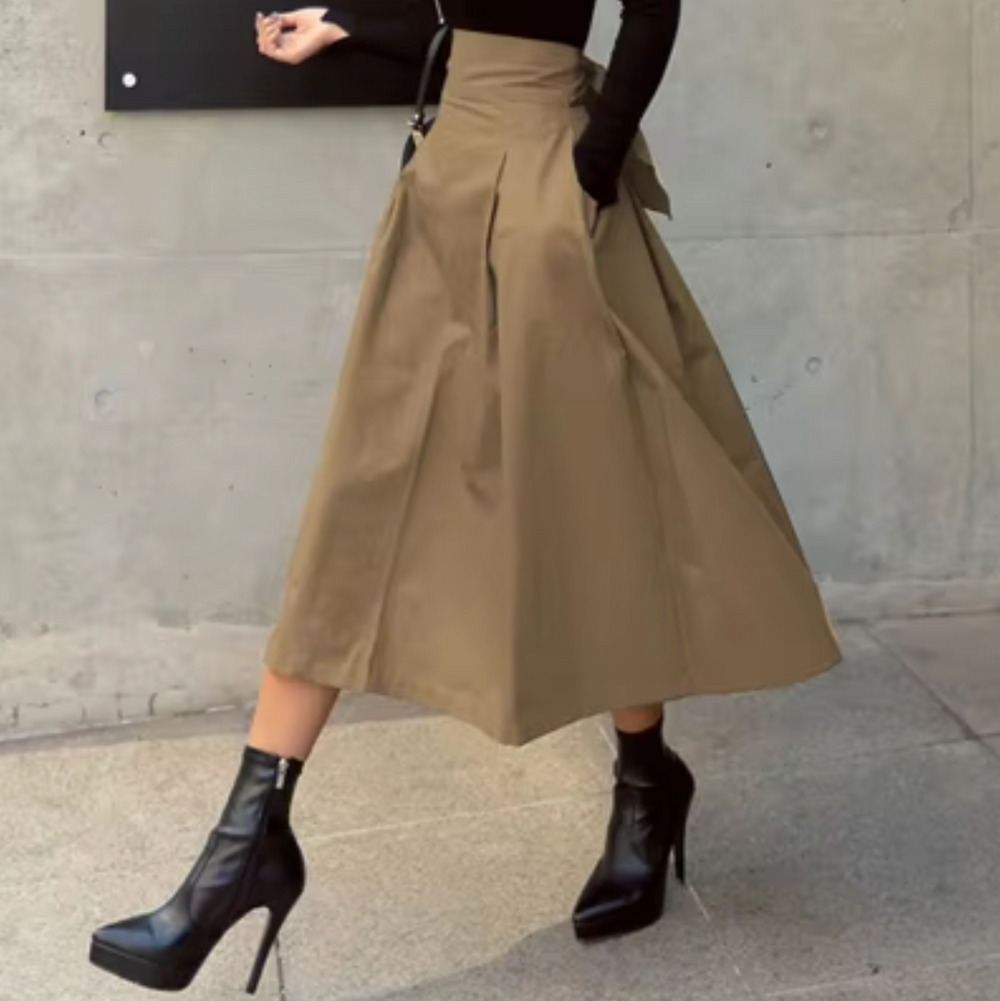 Eleganter Maxi Rock mit Schleifendetails für Damen