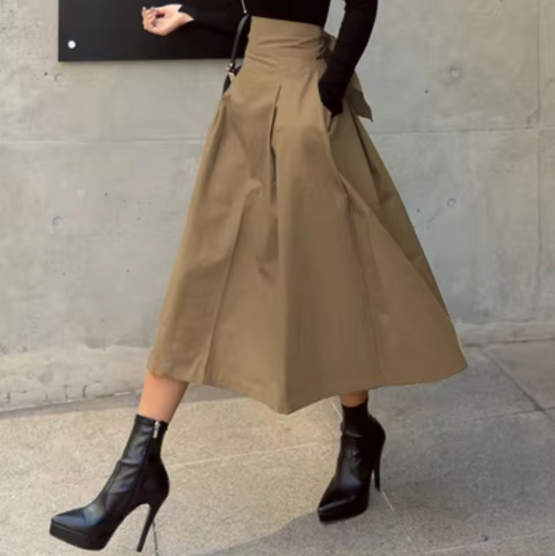 Eleganter Maxi Rock mit Schleifendetails für Damen
