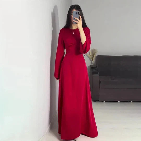 Lange Frauenkleider Aus Satin Stil