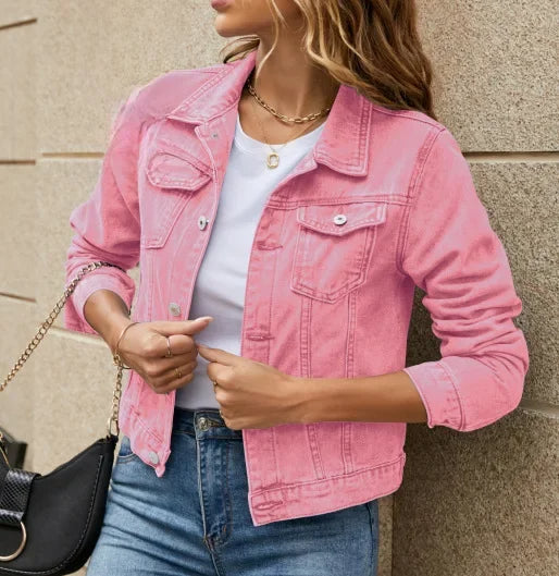 Lässige Denim Jacke für Damen