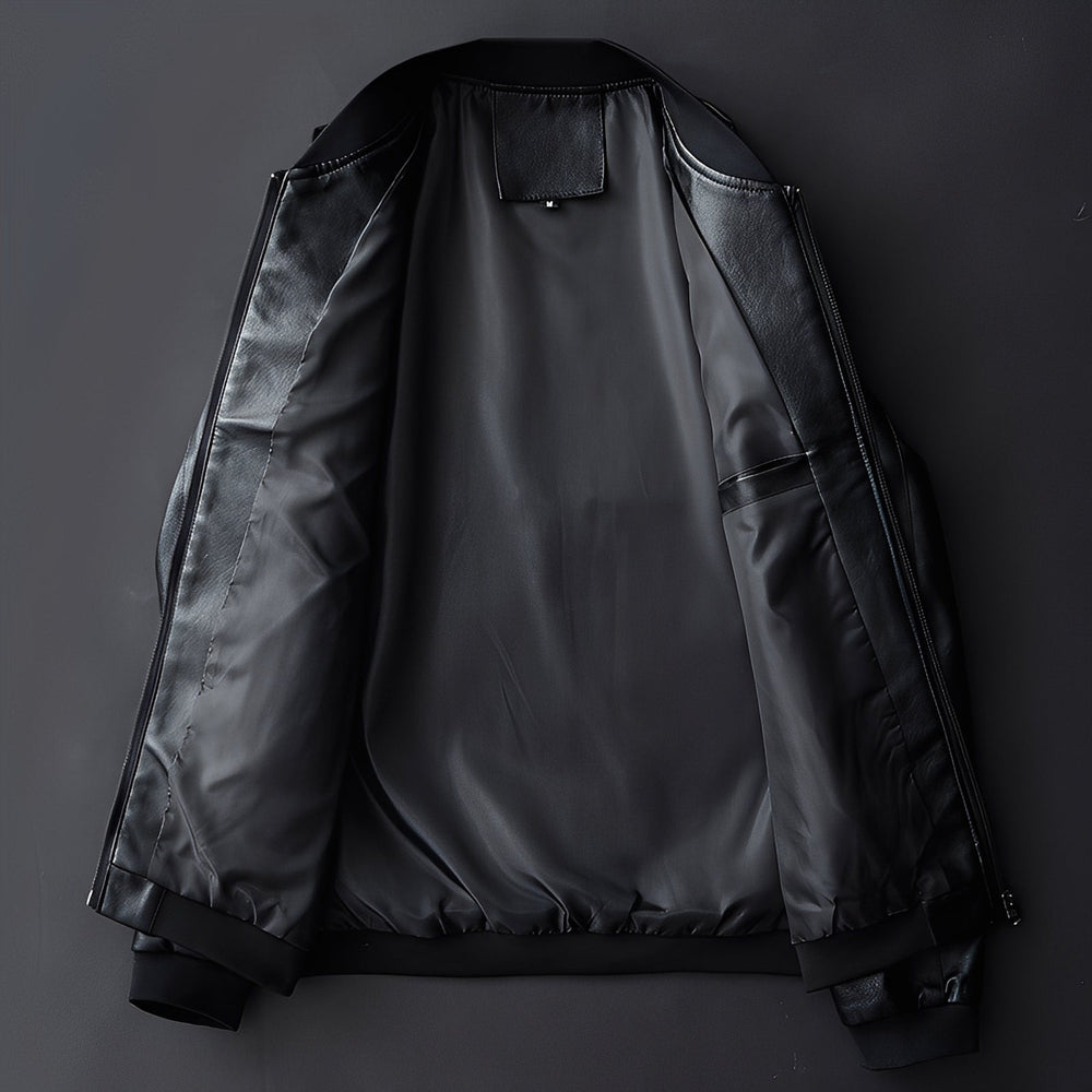 Stylische Biker-Lederjacke für Männer