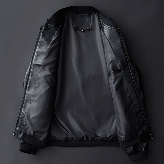 Stylische Biker-Lederjacke für Männer