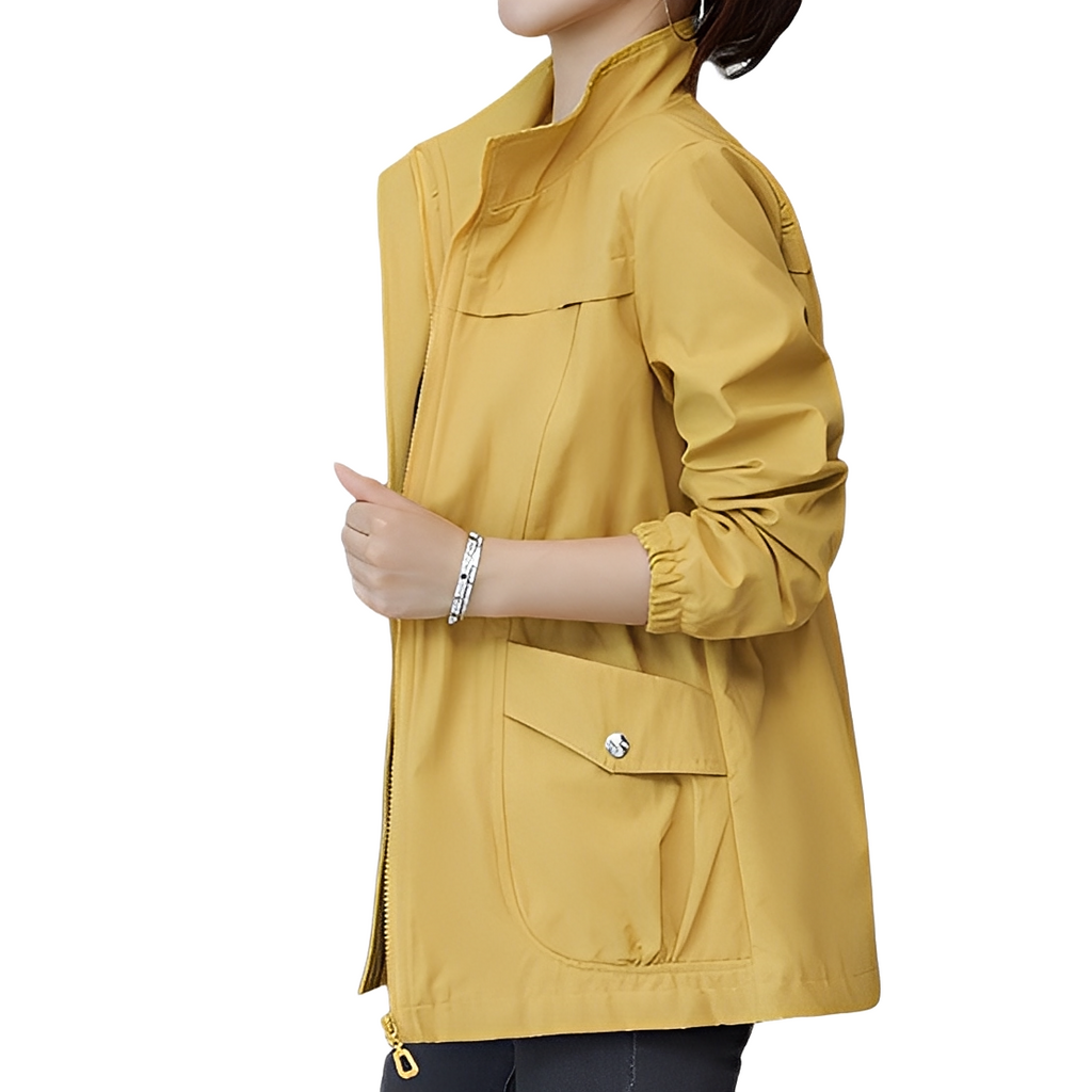 Stylische Jacke mit verstellbarem Bund für Frauen