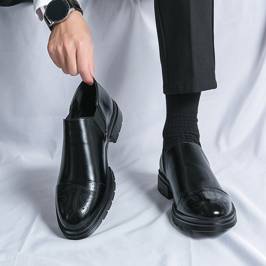 Elegante Herrenschuhe Klassische Slipper Anzugschuhe mit Eleganter Verarbeitung