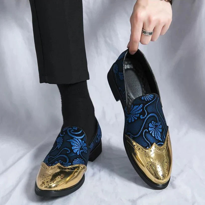 Stylische Loafer mit Spitzenmuster für Herren