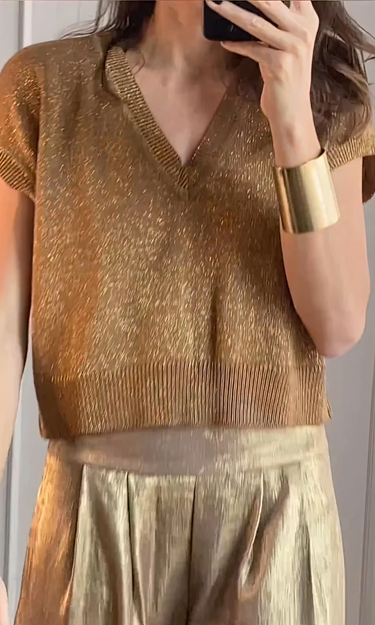 Damen Top- und Hosen-Set mit Bequemem Schnitt & Stylischem Design