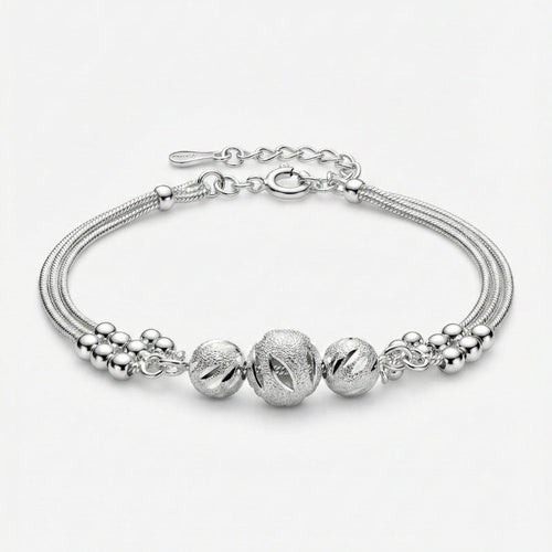 Damen Mehrreihiges Armband mit Zierkugeln | Shop Nory
