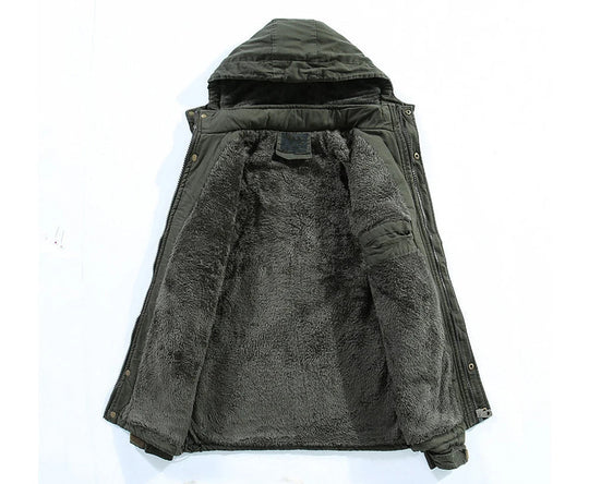 Herren Parka Fleece