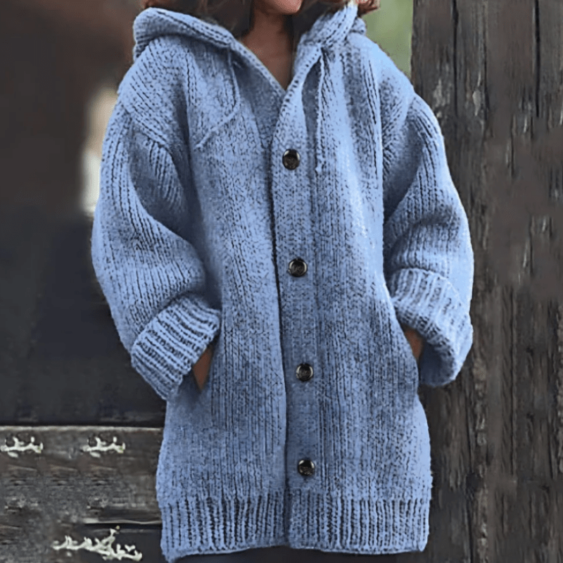 Warme Damen-Strickjacke