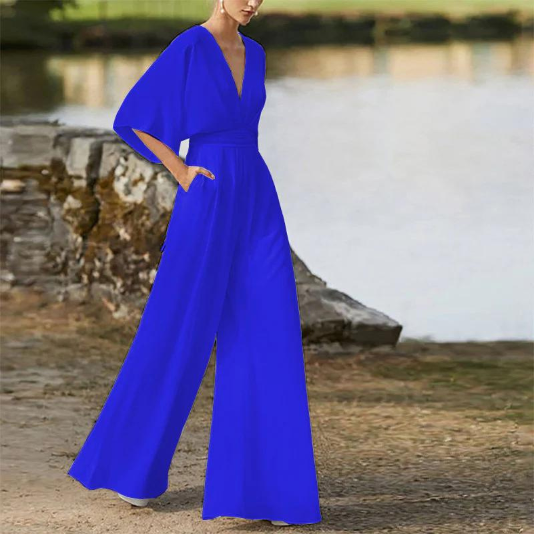 Stilvoller Damen-Jumpsuit mit Halben Ärmeln