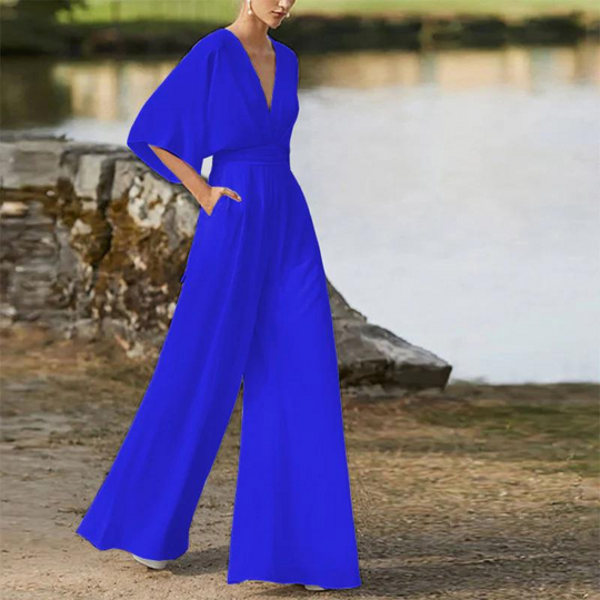 Stilvoller Damen-Jumpsuit mit Halben Ärmeln