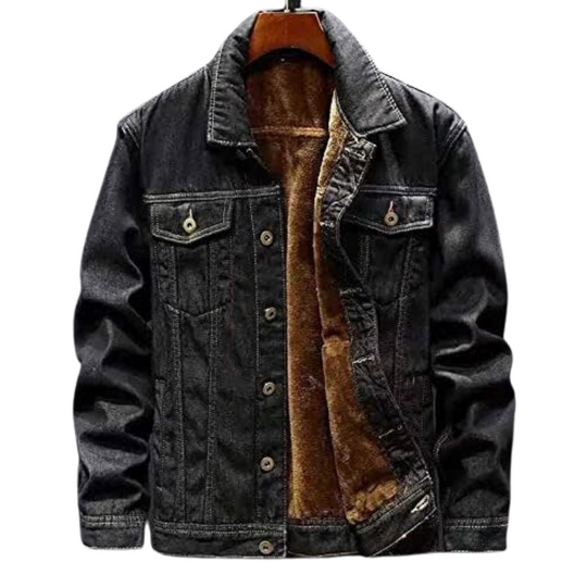 Stilvolle Winter-Jeansjacke für Männer