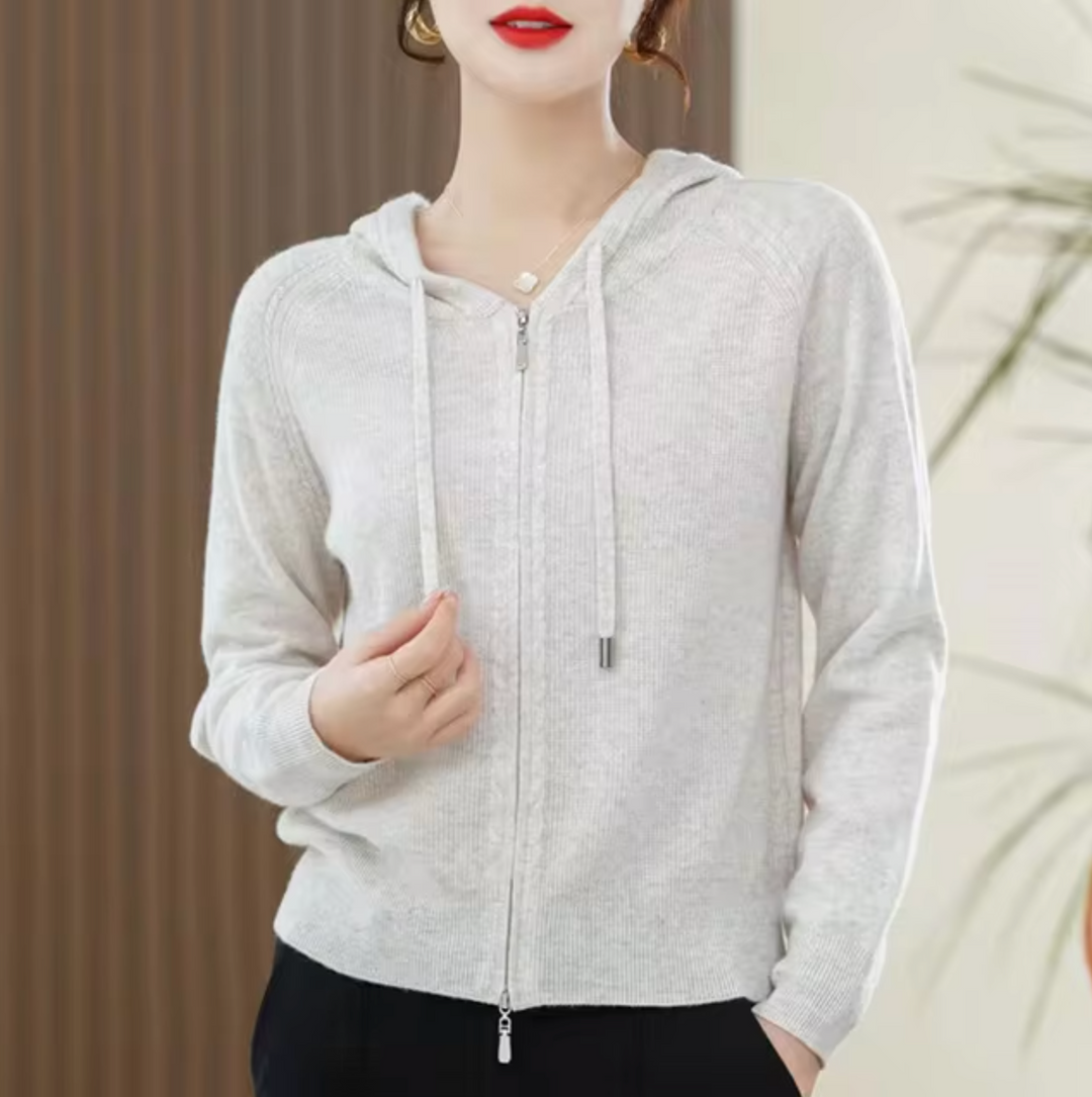 Gestrickter Hoodie