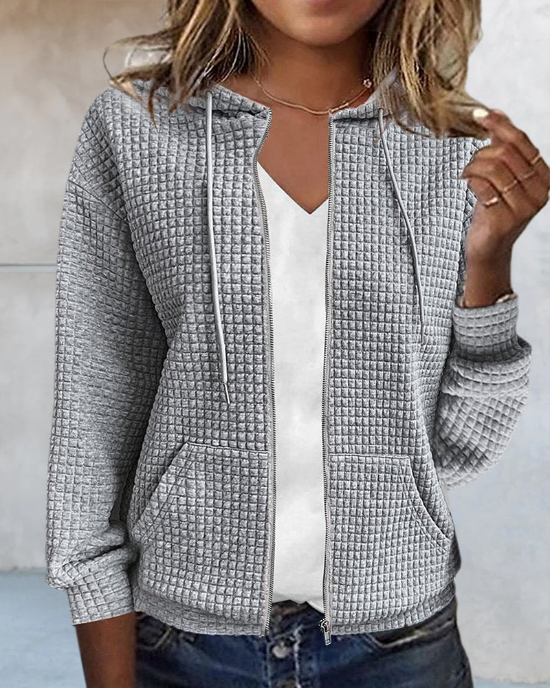 Lässige Strickjacke mit Taschen