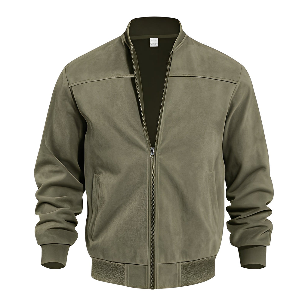 Klassische, stilvolle Wildlederjacke für Männer