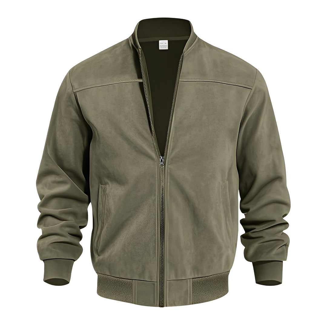 Klassische, stilvolle Wildlederjacke für Männer