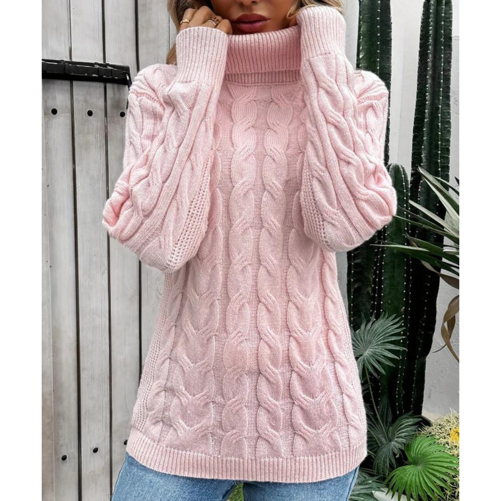 Klassischer Eleganter Rollkragenpullover
