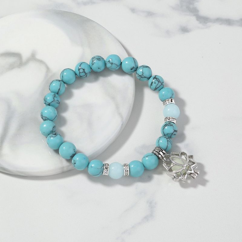 Leuchtendes Lotus-Anhänger-Armband | Shop Nory