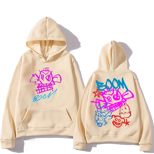 Arcane Jinx Cartoon Langarm-Hoodie