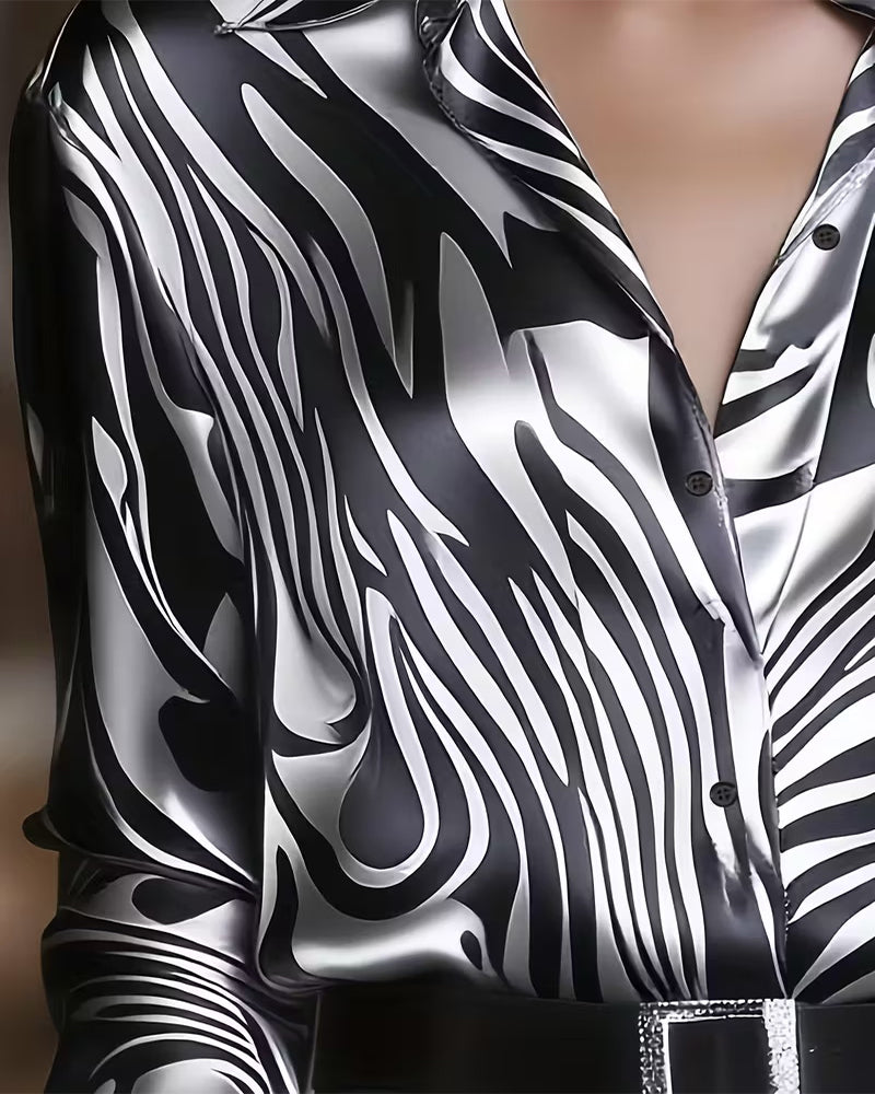 Elegantes Bedrucktes Hemd