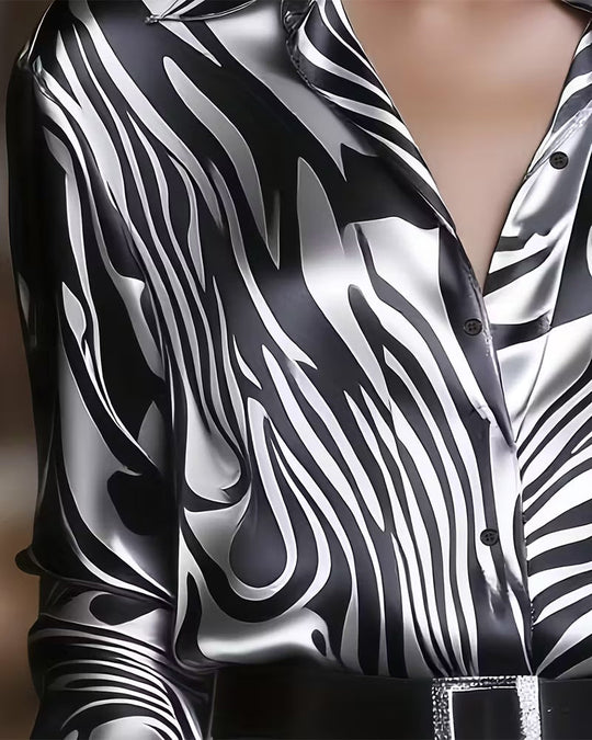 Elegantes Bedrucktes Hemd