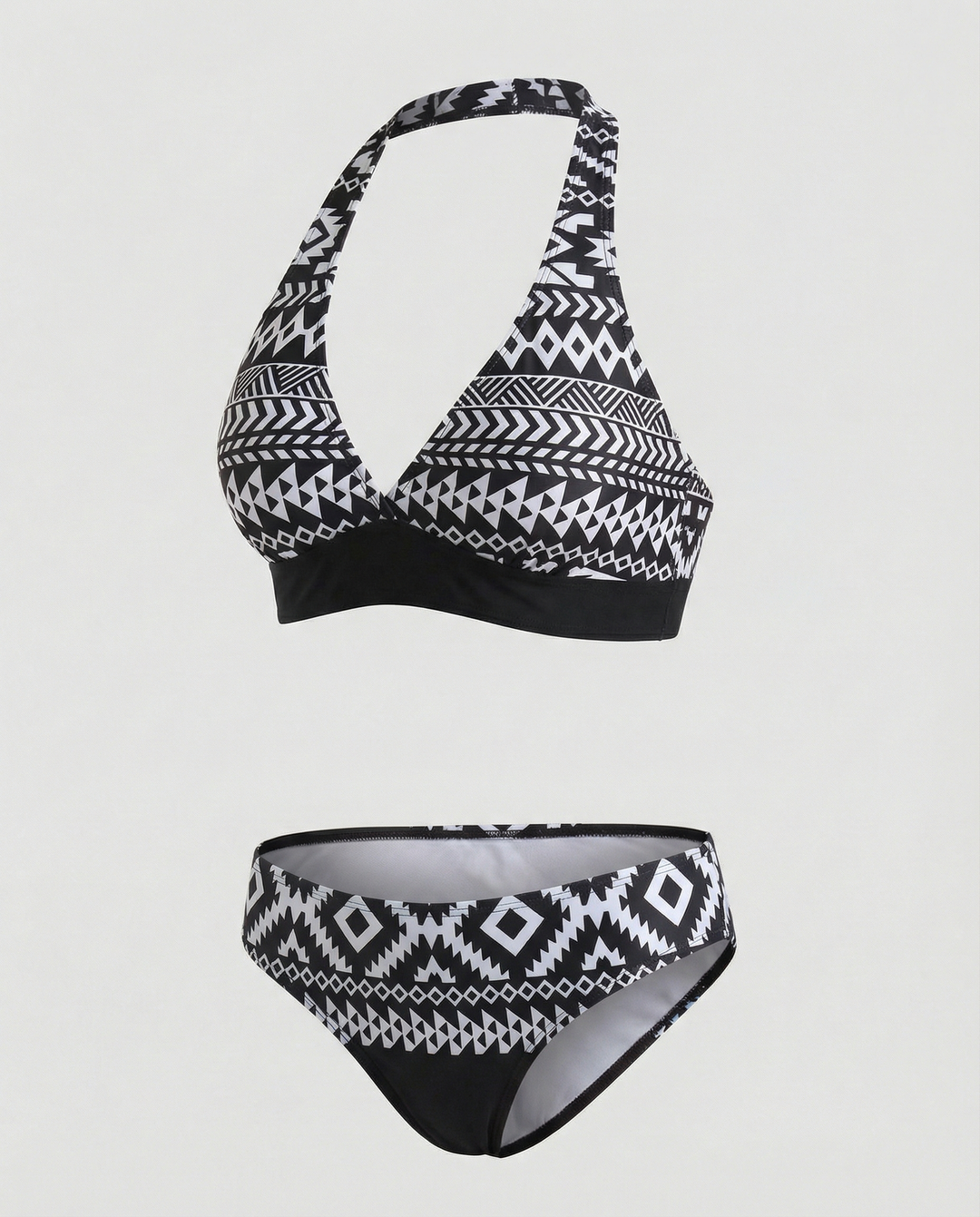 Bikinis mit Floralem und Geometrischem Druck