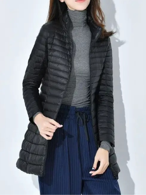 Damen Leichte Daunenjacke Tailliert