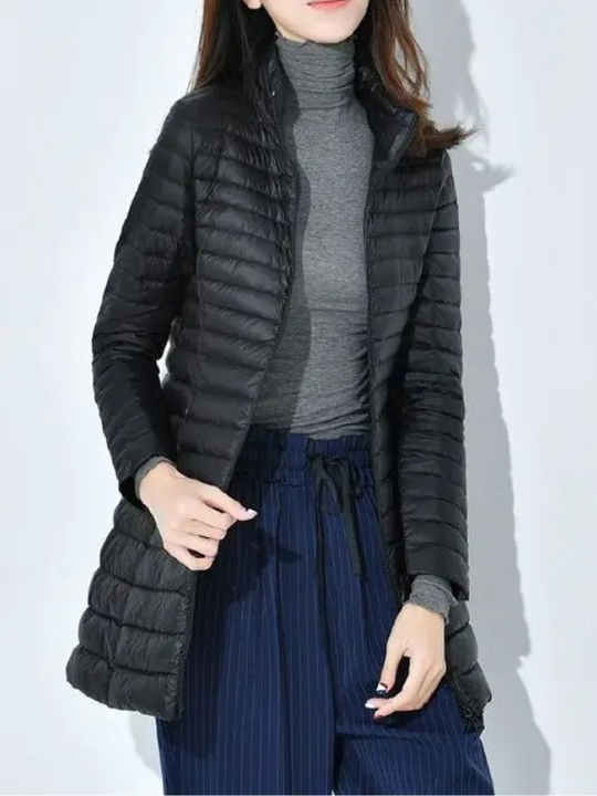 Damen Leichte Daunenjacke Tailliert