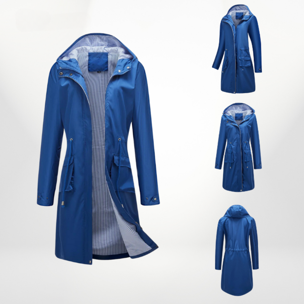 wasserdichter Über-Knie-Trenchcoat