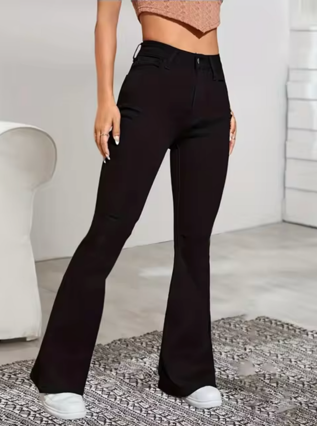 Schicke High-Waist-Schlagjeans für Damen