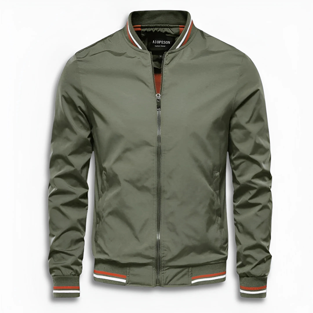 Herren Lässige Übergangsjacke mit Wasserabweisender Oberfläche & Stehkragen | ShopNory