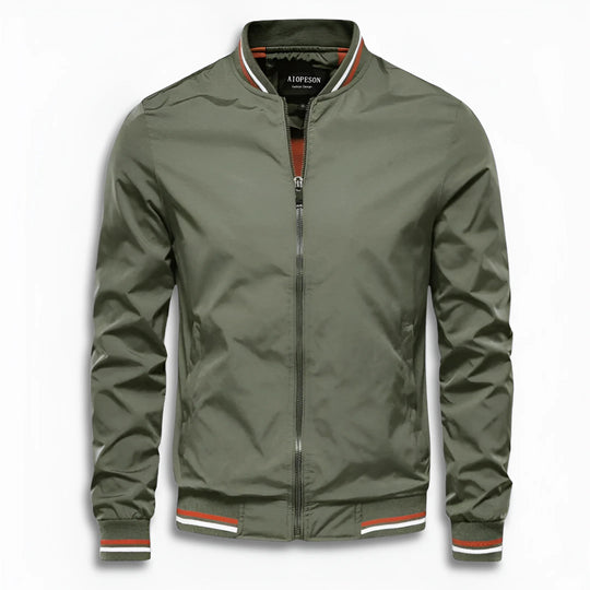 Herren Lässige Übergangsjacke mit Wasserabweisender Oberfläche & Stehkragen | ShopNory
