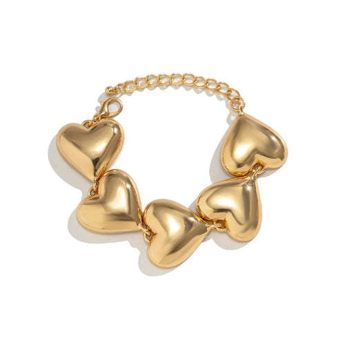 Damen Armband mit Herzgliedern | Shop Nory