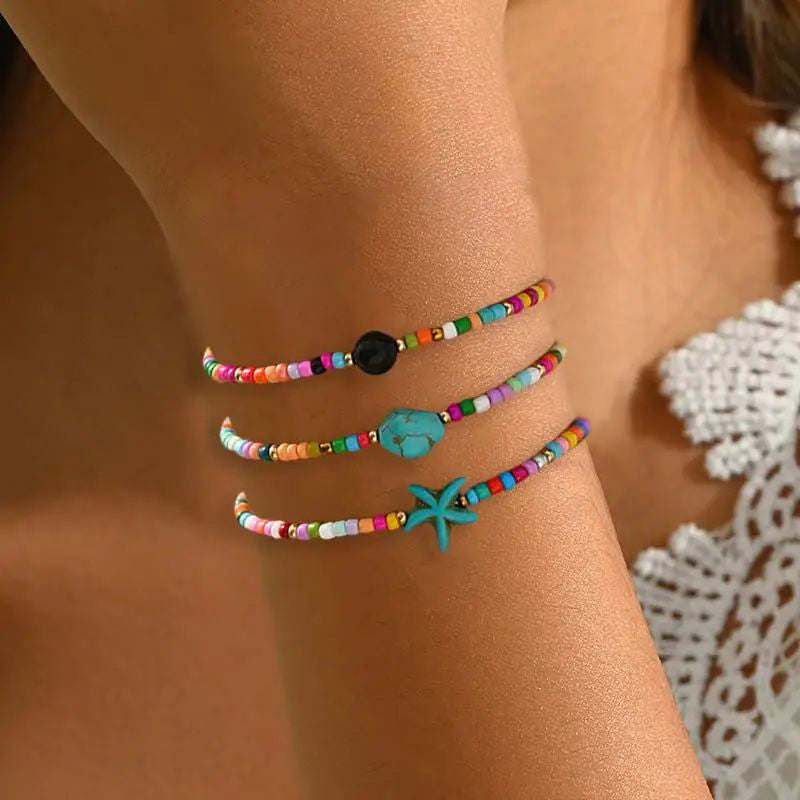 Böhmisches Buntes Perlenarmband | Shop Nory