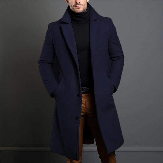 Länger, lässiger Trenchcoat für Herren