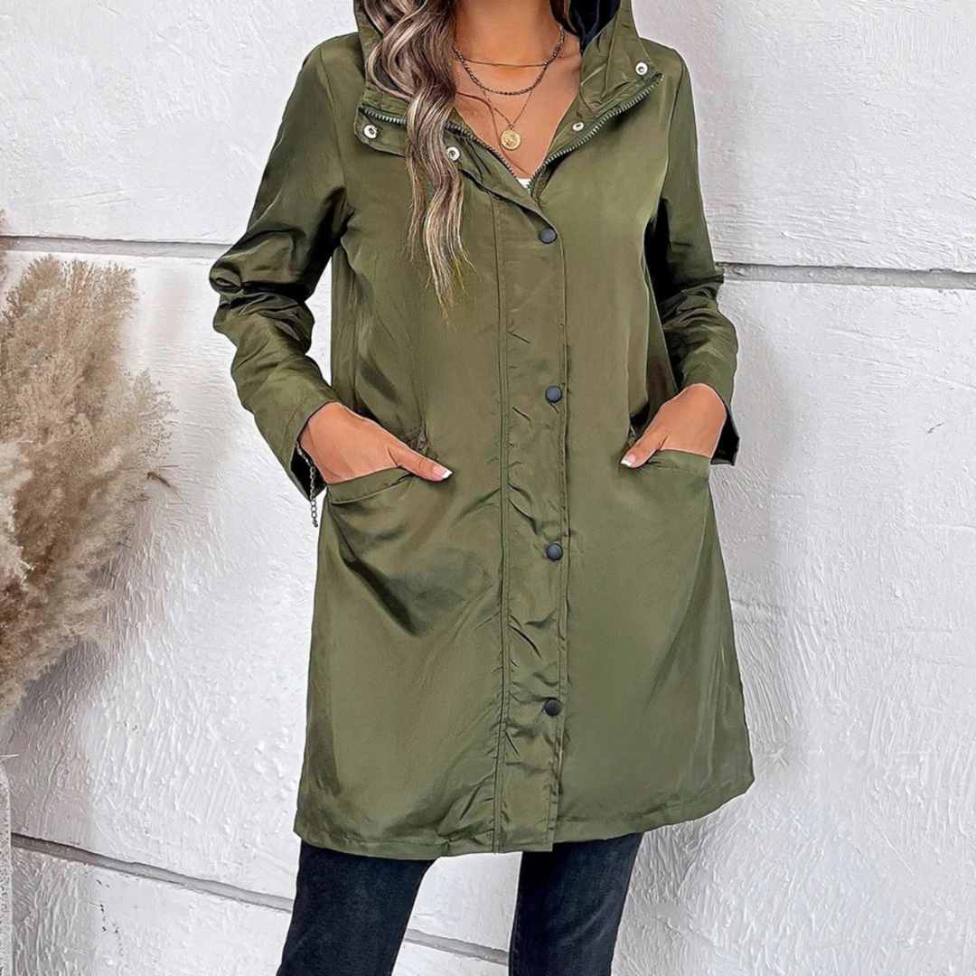 Windjacke mit Kapuze für Damen